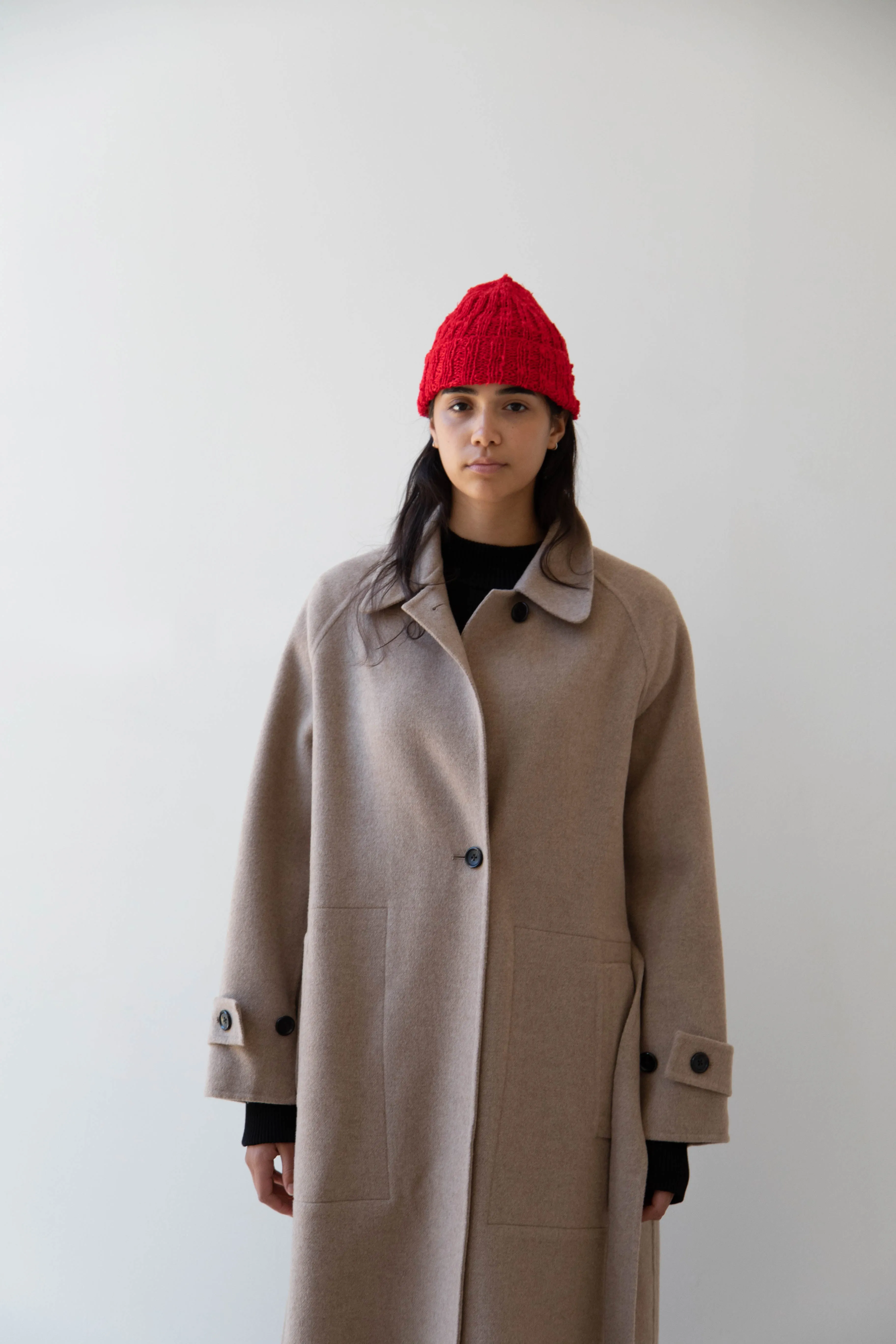 Nitto Gorro Hat in Red Silk