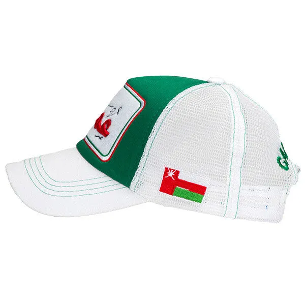 Omani White/Green/White Cap - Caliente Countries & Cities Collection