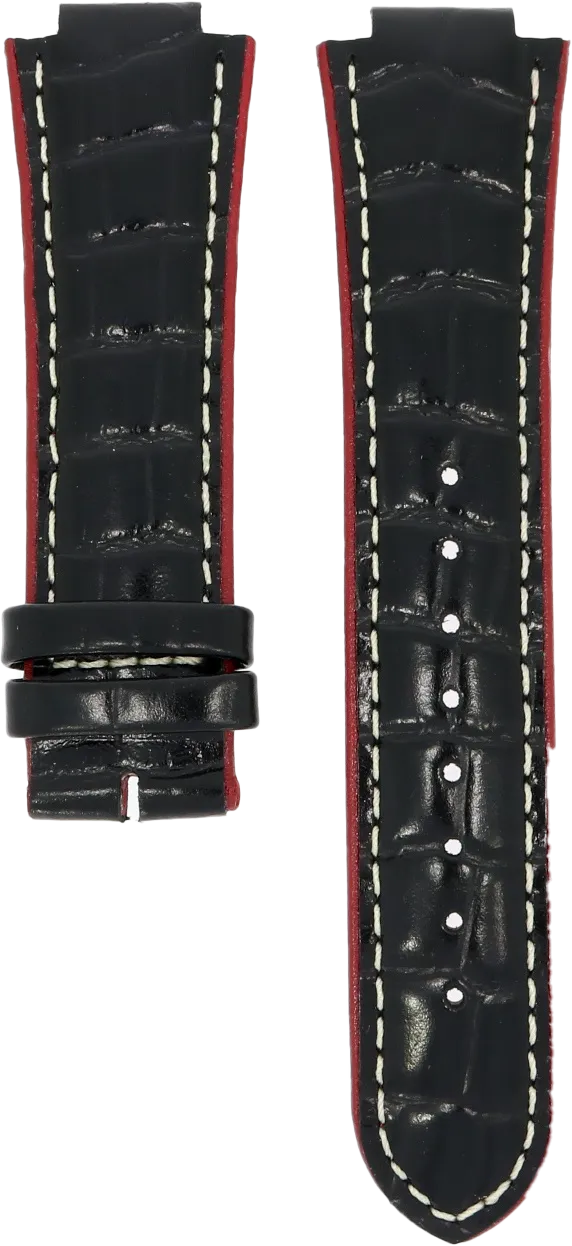 Orient Black and Red Leather Strap 14mm UDDCSSB