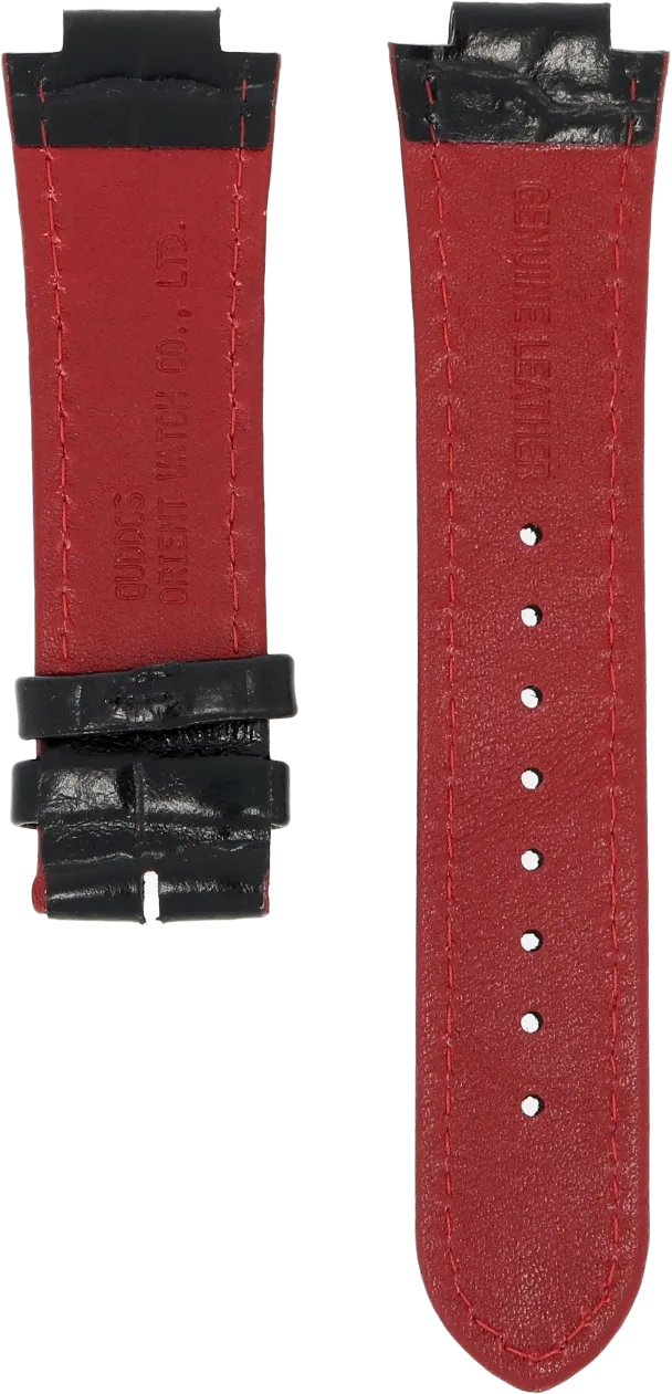 Orient Black and Red Leather Strap 14mm UDDCSSB