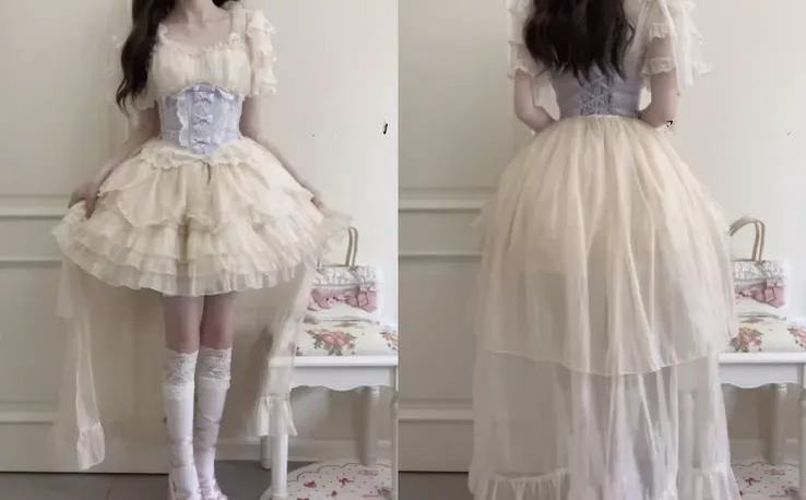 Original Design~Heart Flutter Love~Sweet Lolita Accessoriy Set and Inner Wear Multicolors