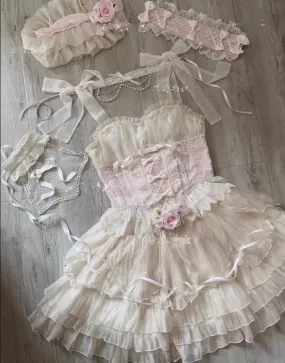 Original Design~Heart Flutter Love~Sweet Lolita Accessoriy Set and Inner Wear Multicolors