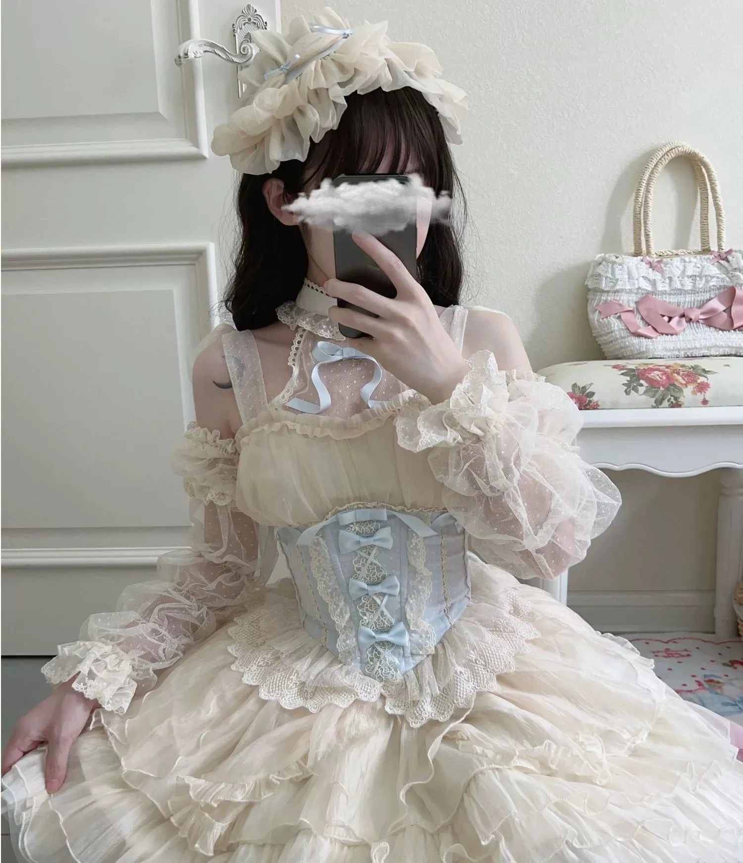 Original Design~Heart Flutter Love~Sweet Lolita Accessoriy Set and Inner Wear Multicolors