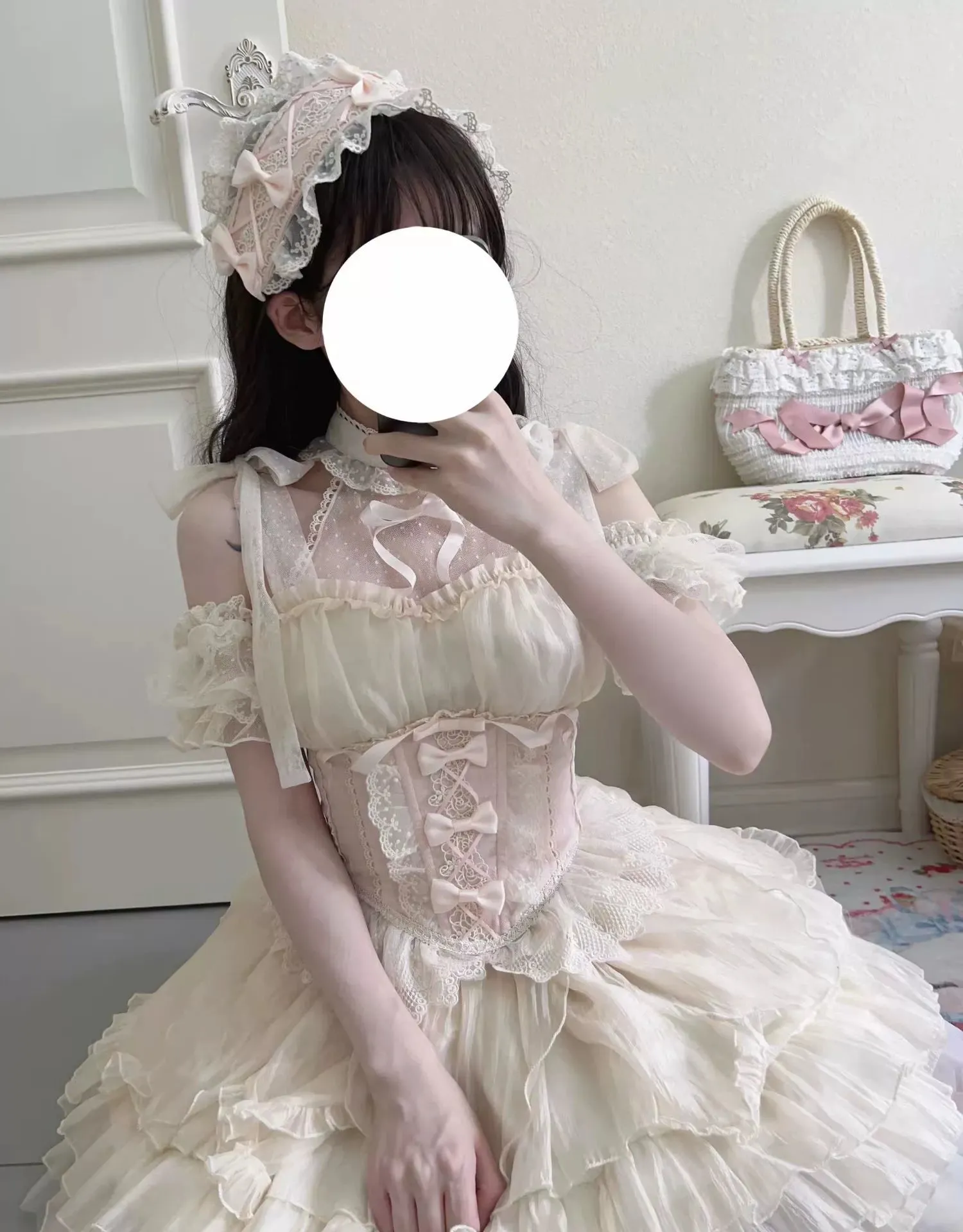 Original Design~Heart Flutter Love~Sweet Lolita Accessoriy Set and Inner Wear Multicolors