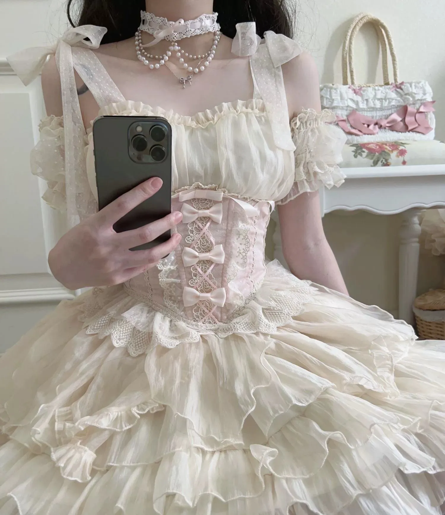 Original Design~Heart Flutter Love~Sweet Lolita Accessoriy Set and Inner Wear Multicolors