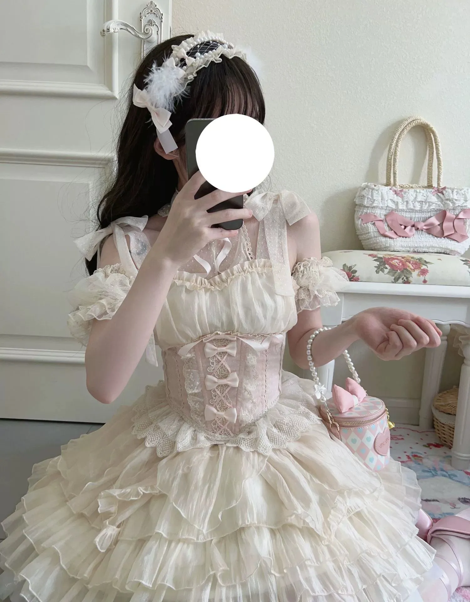 Original Design~Heart Flutter Love~Sweet Lolita Accessoriy Set and Inner Wear Multicolors