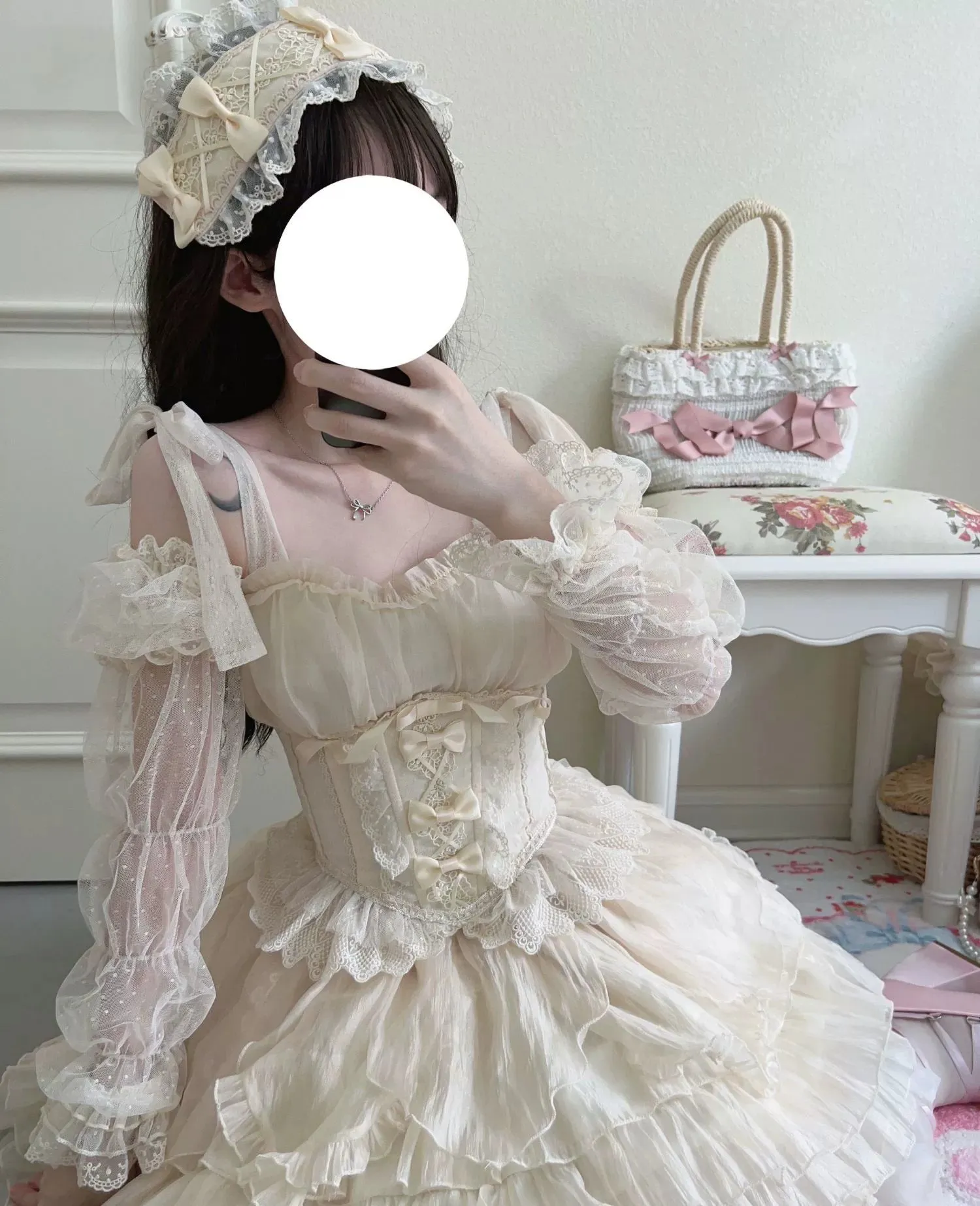 Original Design~Heart Flutter Love~Sweet Lolita Accessoriy Set and Inner Wear Multicolors