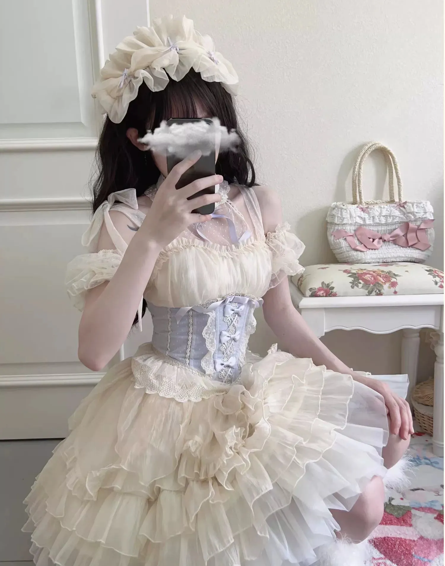 Original Design~Heart Flutter Love~Sweet Lolita Accessoriy Set and Inner Wear Multicolors
