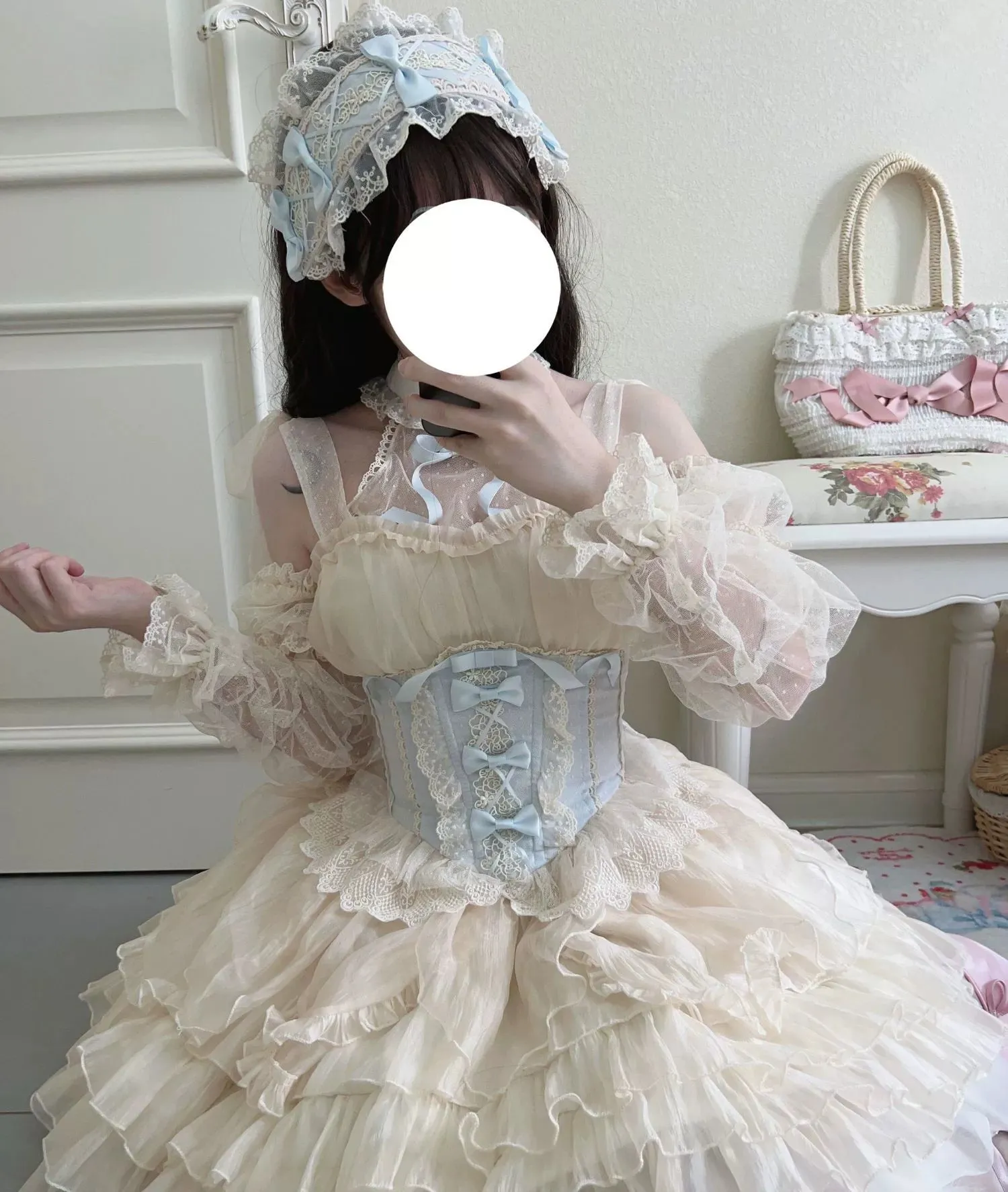 Original Design~Heart Flutter Love~Sweet Lolita Accessoriy Set and Inner Wear Multicolors