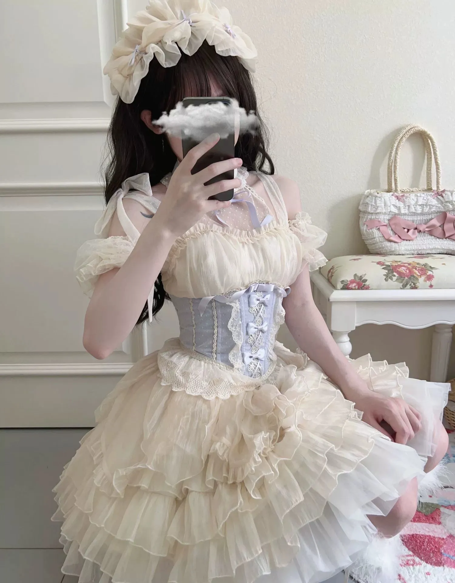 Original Design~Heart Flutter Love~Sweet Lolita Accessoriy Set and Inner Wear Multicolors