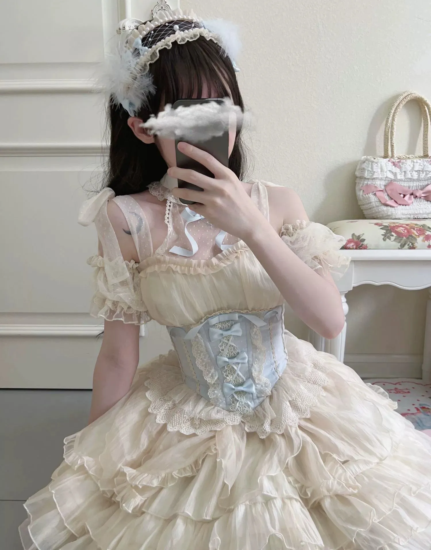 Original Design~Heart Flutter Love~Sweet Lolita Accessoriy Set and Inner Wear Multicolors