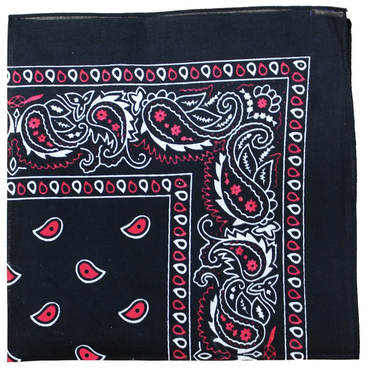 Pack of 18 XL Oversized Paisley Bandanas 27 Inches Polyester