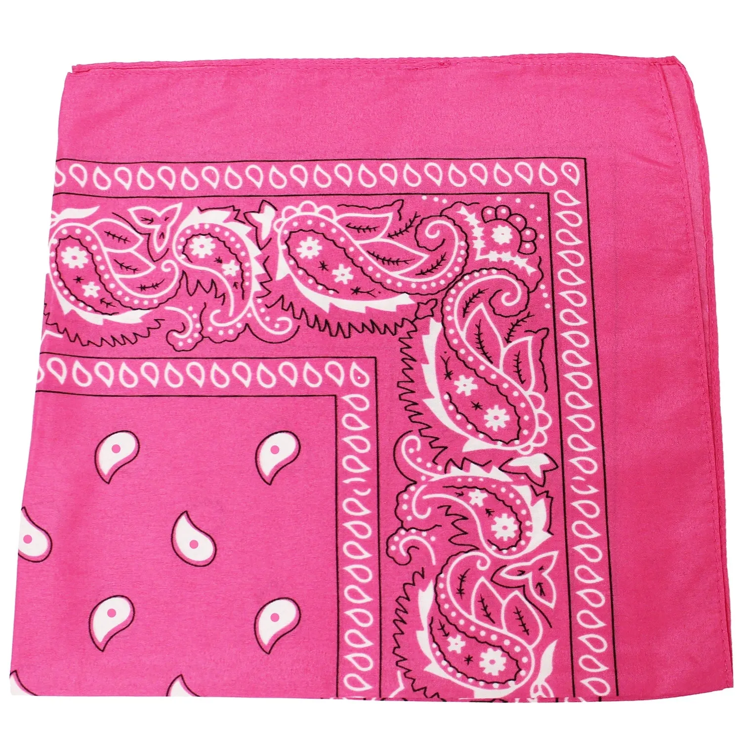 Pack of 18 XL Oversized Paisley Bandanas 27 Inches Polyester