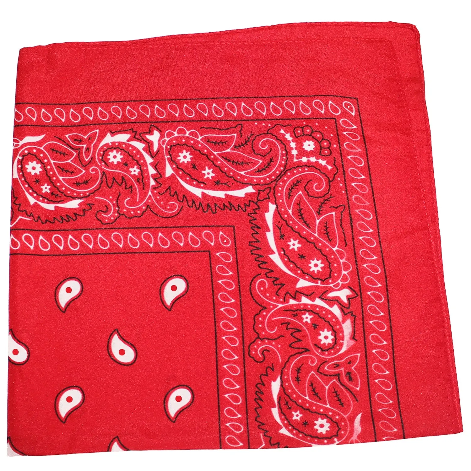 Pack of 18 XL Oversized Paisley Bandanas 27 Inches Polyester