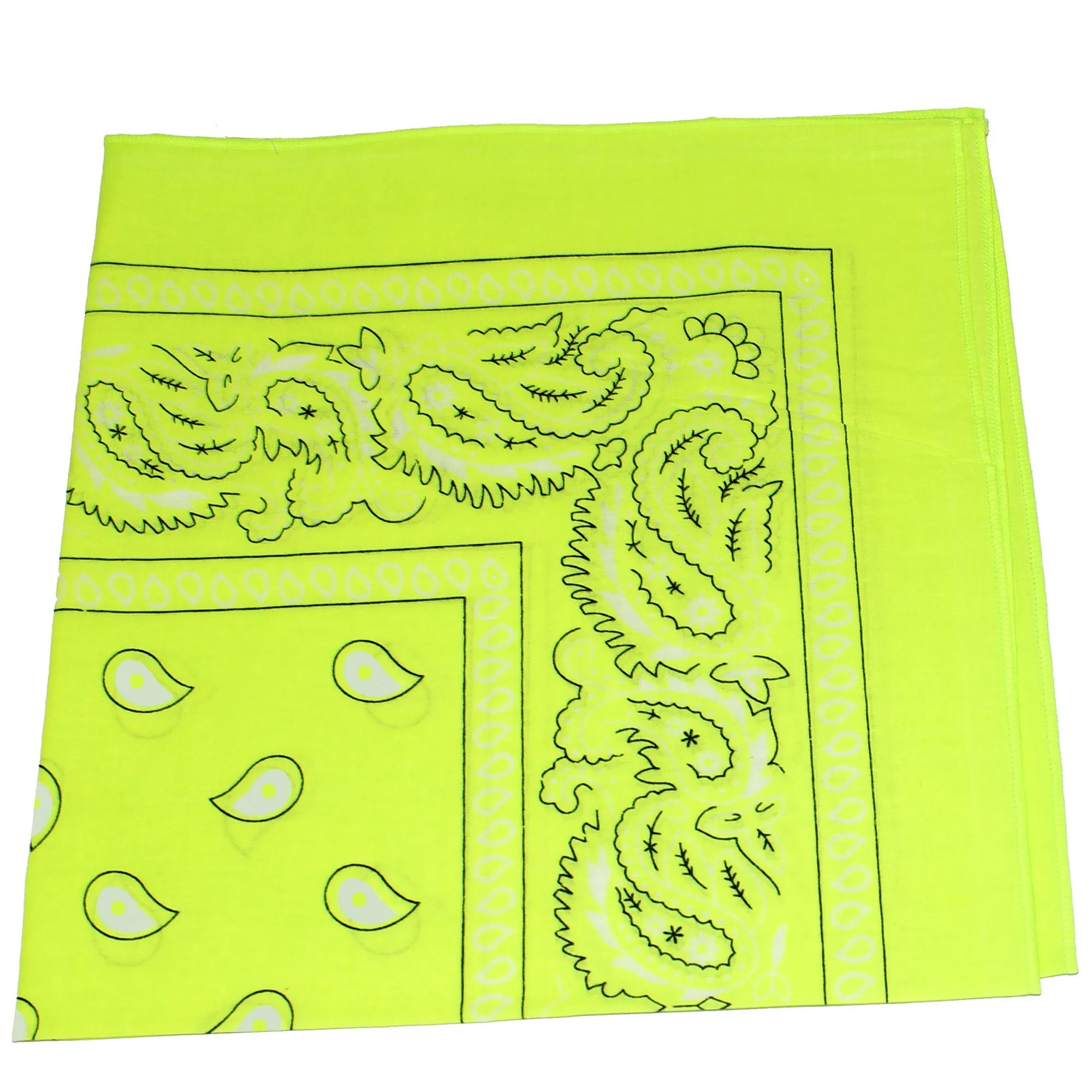 Pack of 6 XL Oversized Polyester Paisley Bandanas 27 Inches