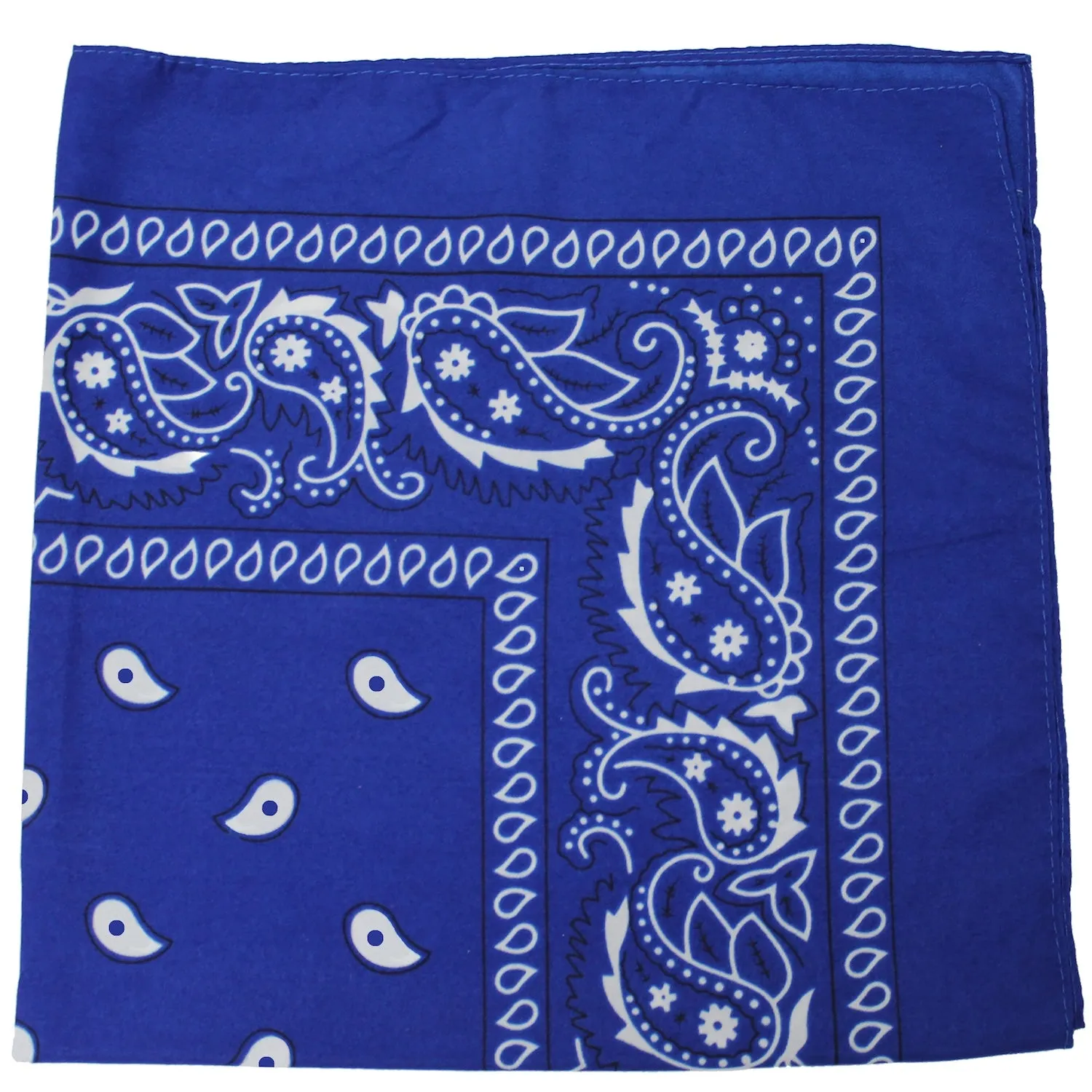 Pack of 6 XL Oversized Polyester Paisley Bandanas 27 Inches