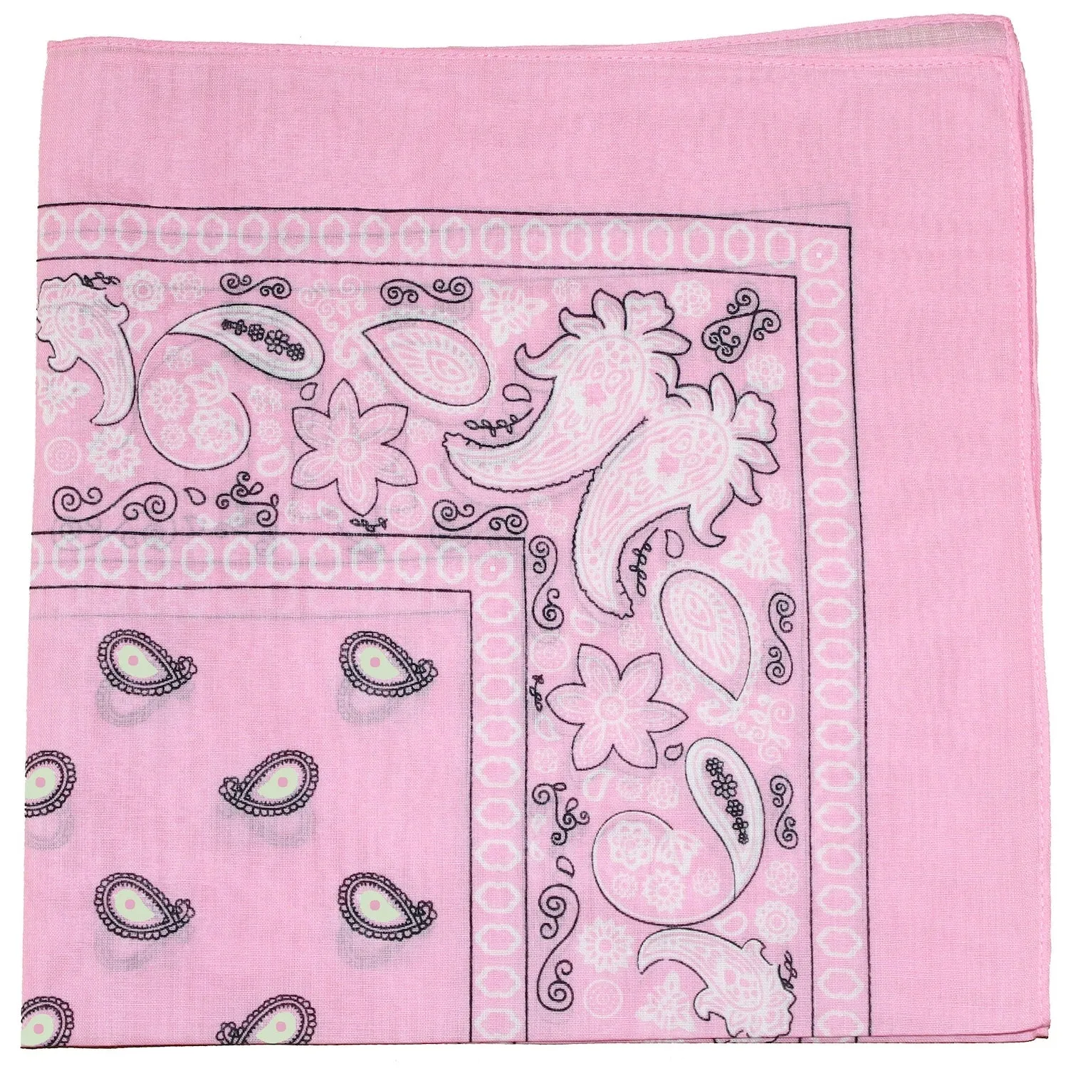 Pack of 6 XL Oversized Polyester Paisley Bandanas 27 Inches