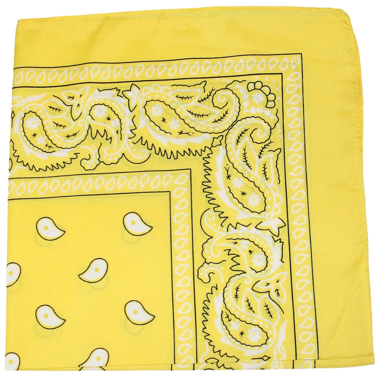 Pack of 6 XL Oversized Polyester Paisley Bandanas 27 Inches