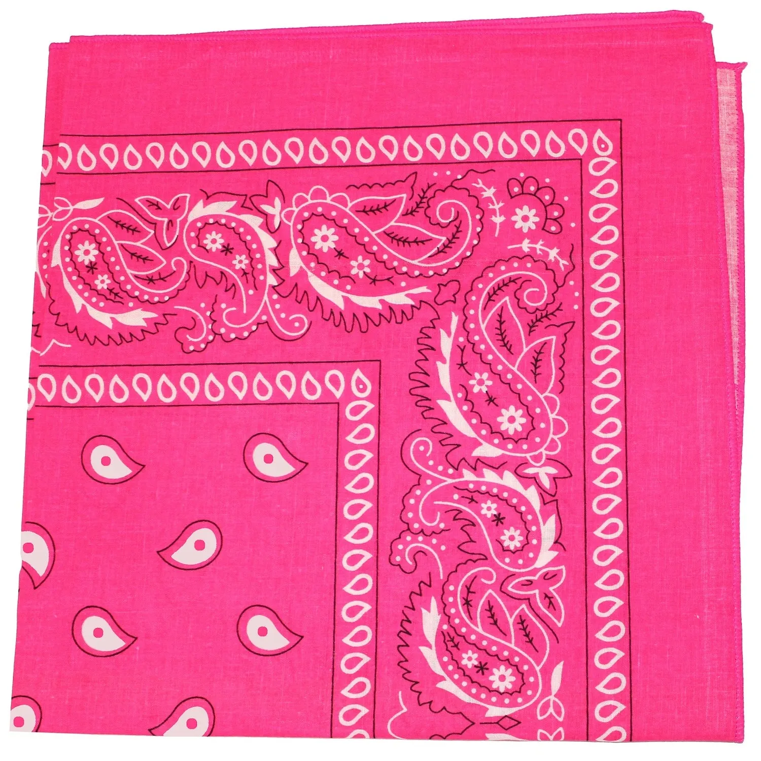 Pack of 6 XL Oversized Polyester Paisley Bandanas 27 Inches