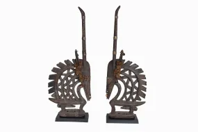 PAIR OF BAMAKO HEADRESSES