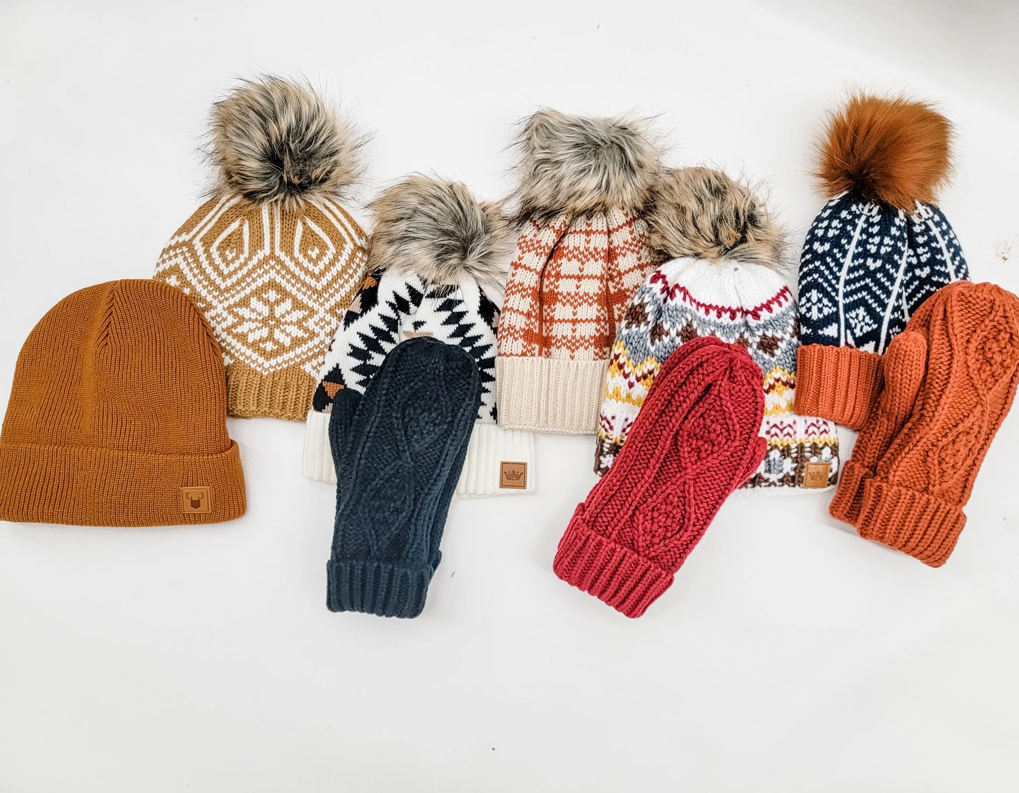 Panache Cable Knit Mittens - Variety