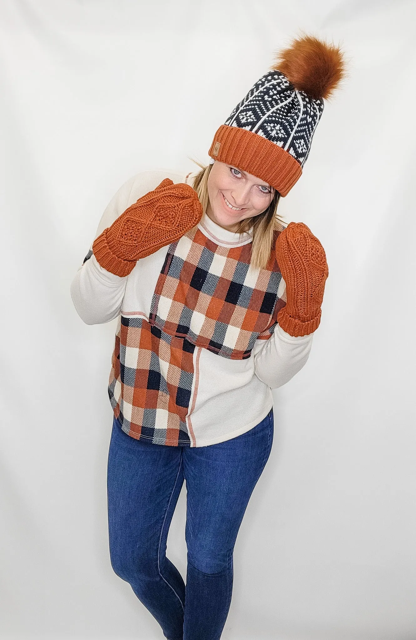 Panache Cable Knit Mittens - Variety