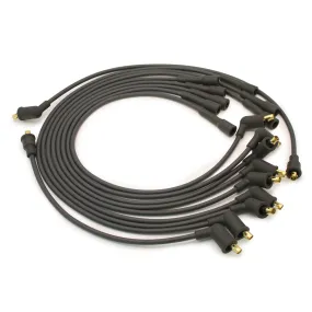 PerTronix Stock-Look Spiral Core 7mm Spark Plug Wire Set - Black - Straight Plug Boots - Socket Style - Various Applications