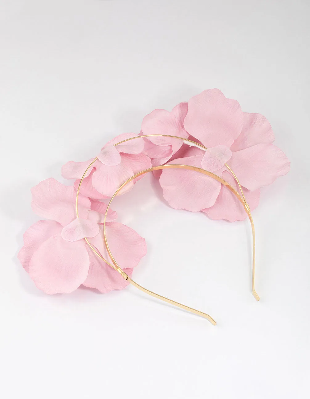 Pink Mixed Velvet 3D Flower Headband
