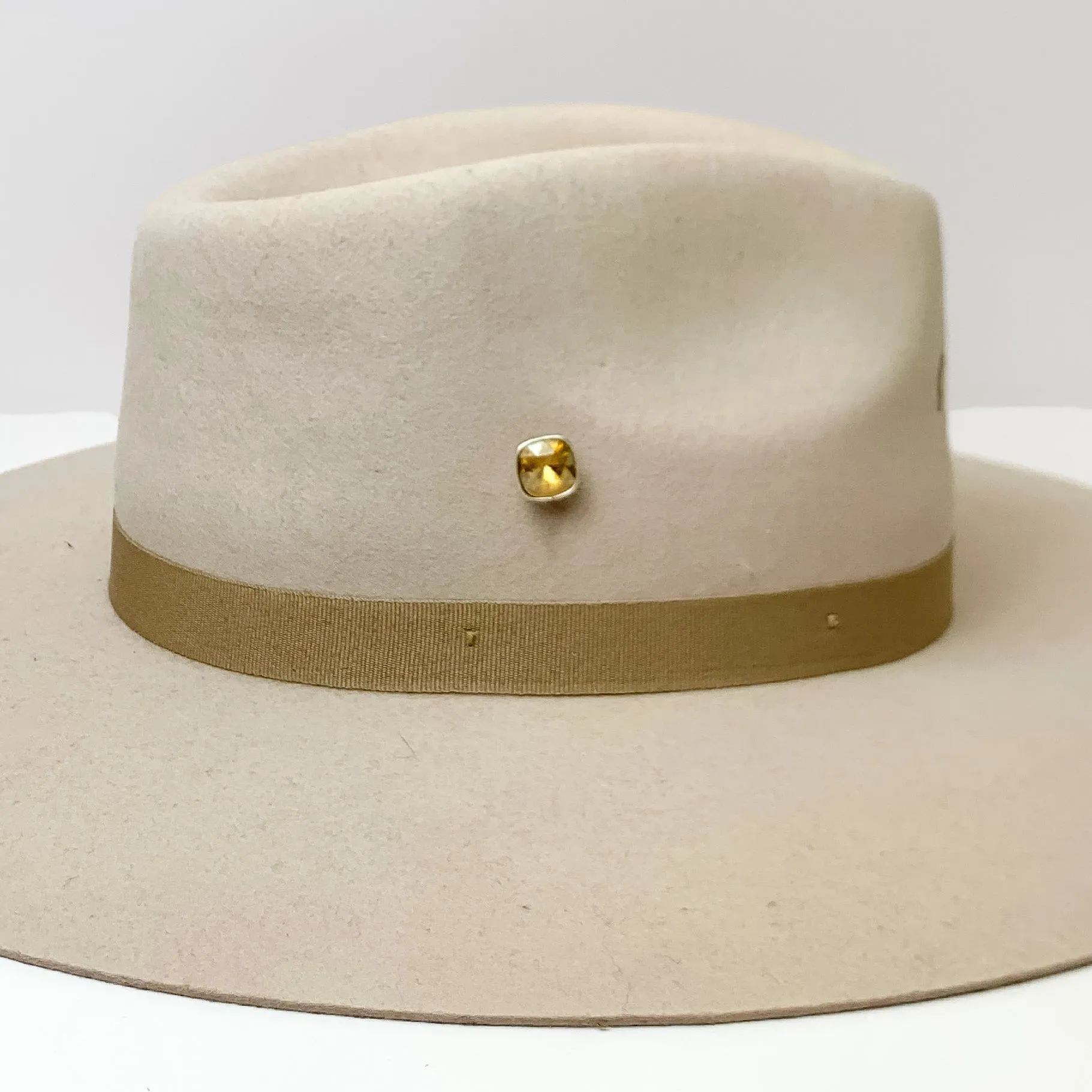 Pink Panache | Silver Tone 12mm Hat Pin with Light Silk Cushion Cut Crystal