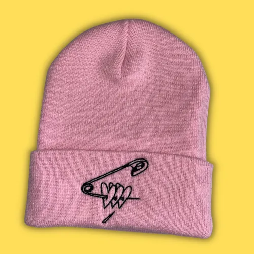 Pins and Needles Embroidered Beanie