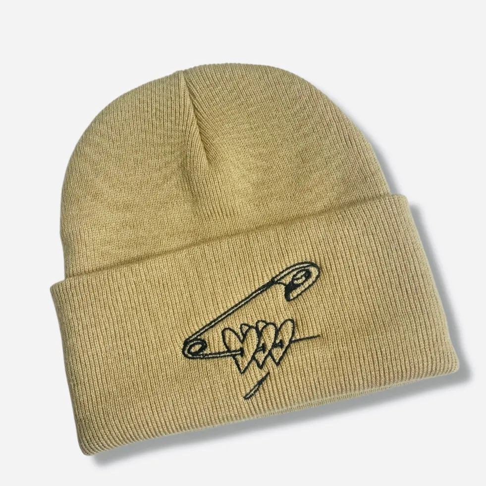 Pins and Needles Embroidered Beanie