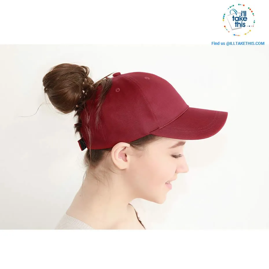 Ponytail Baseball Cap for Women of All ages, one Size - 7 color options