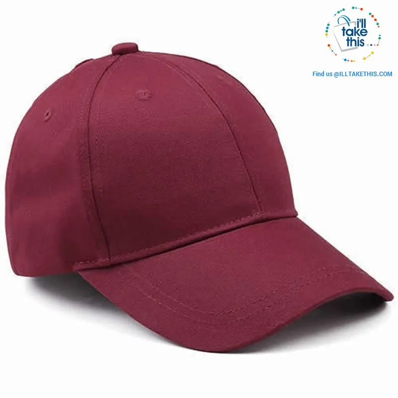 Ponytail Baseball Cap for Women of All ages, one Size - 7 color options