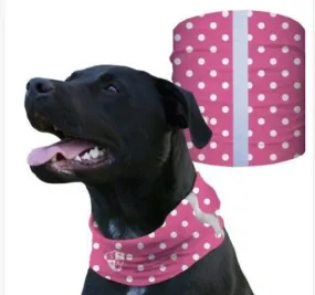 "PINK POLKA DOT" Reflective Dog Shield
