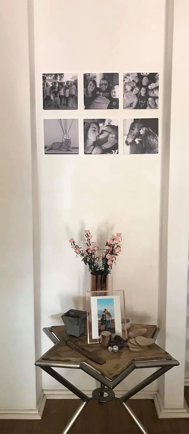 Re-stickable Square Memory Blocks - 6 pack  (200x200mm) - no tools required to hang!