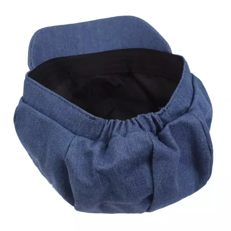 Renan Vintage Denim Newsboy Cap
