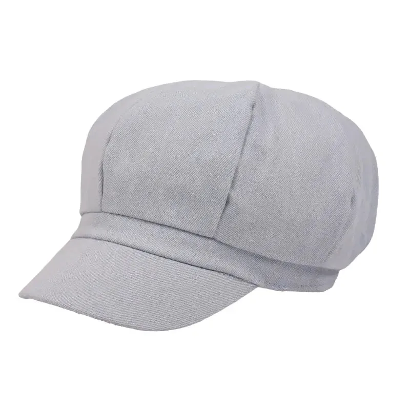 Renan Vintage Denim Newsboy Cap