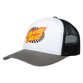 Santa Cruz Oval Check Flame Cap