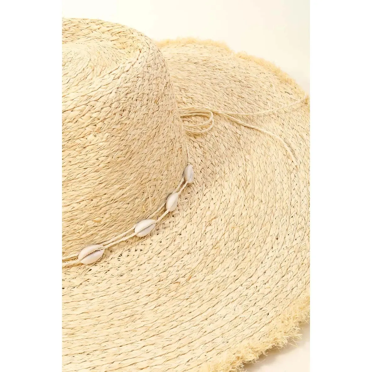 Shell Braid Cowrie Sun Hat