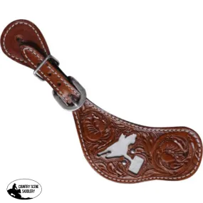 Showman ® Ladies Racer Leather spur strap