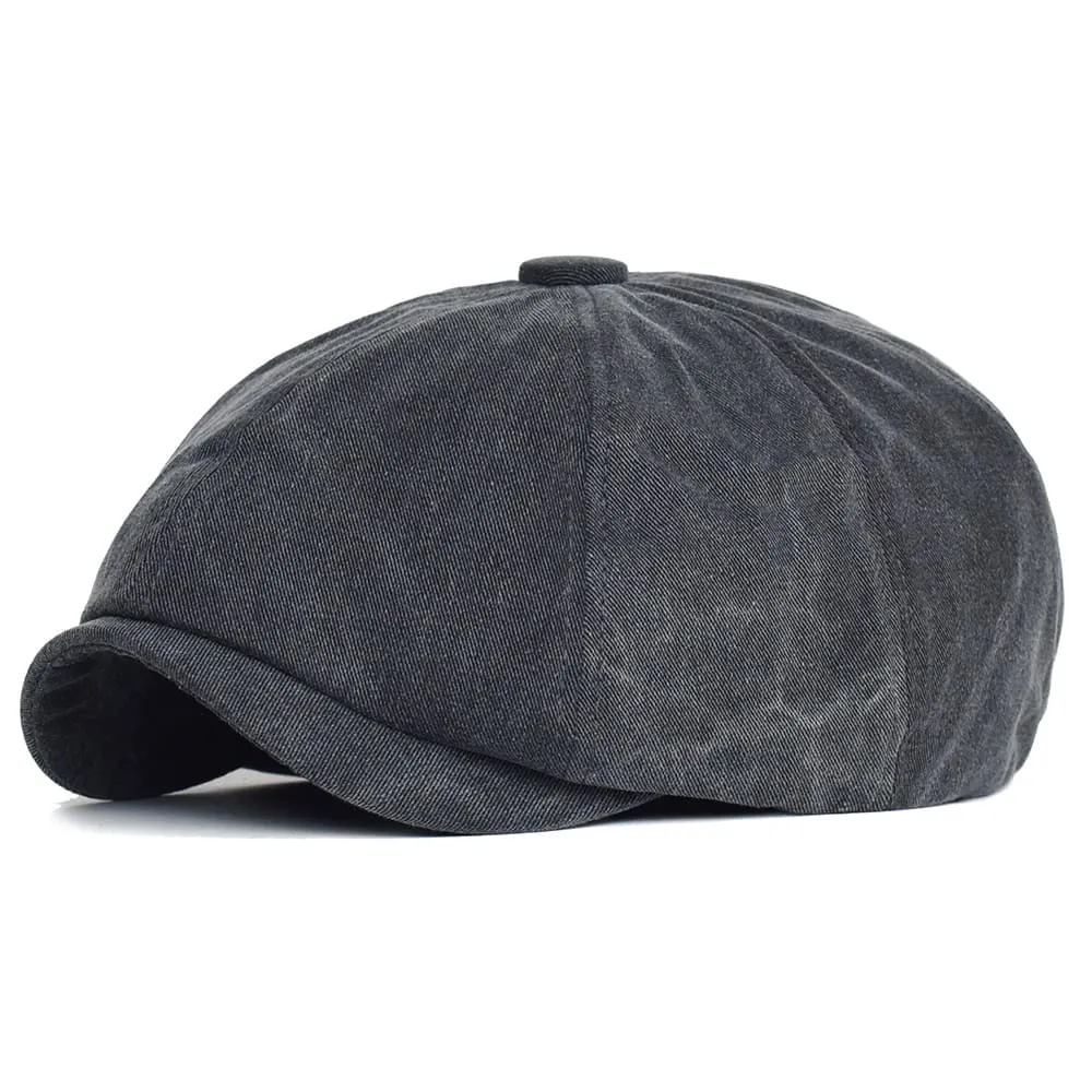 Stamford Vintage Cotton Newsboy Cap