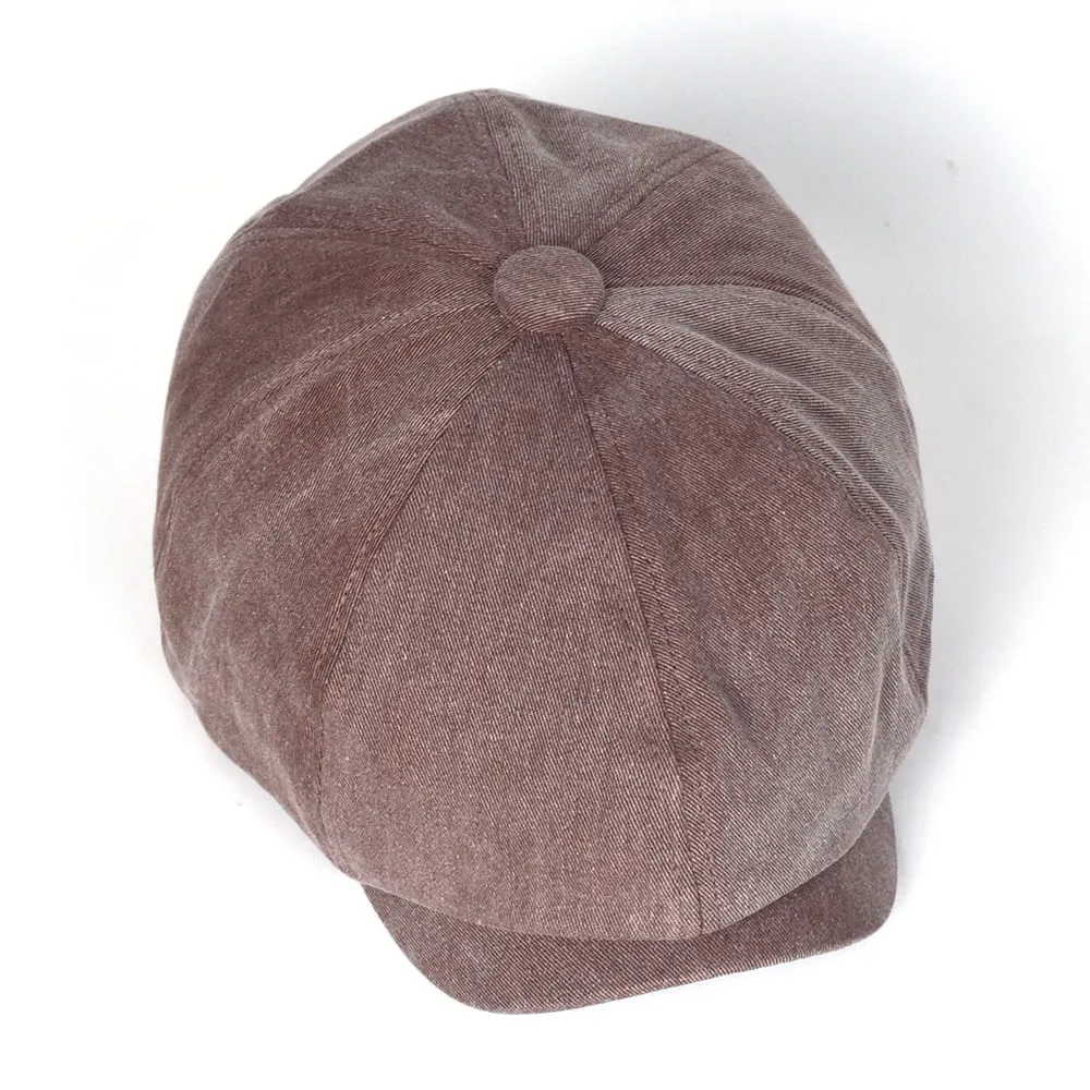Stamford Vintage Cotton Newsboy Cap
