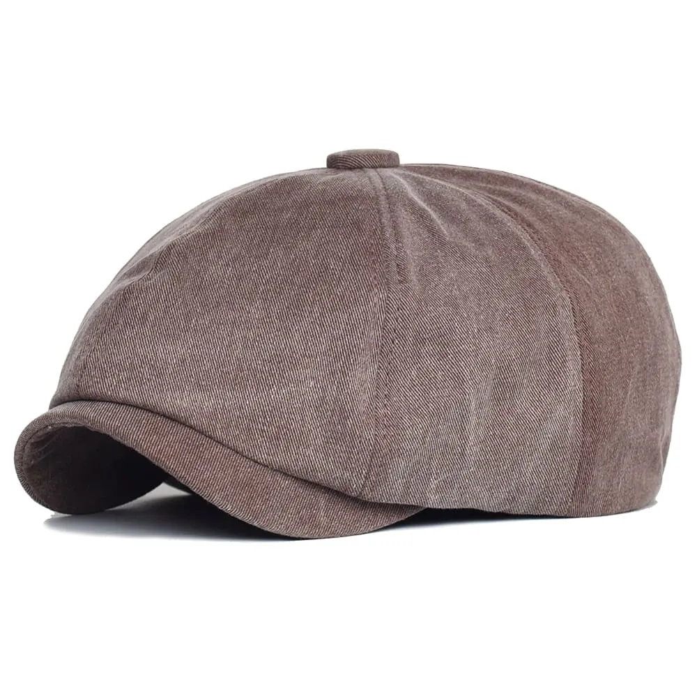Stamford Vintage Cotton Newsboy Cap