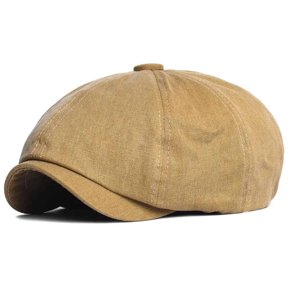Stamford Vintage Cotton Newsboy Cap
