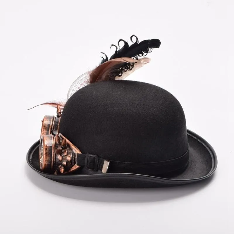 Steampunk feather hat