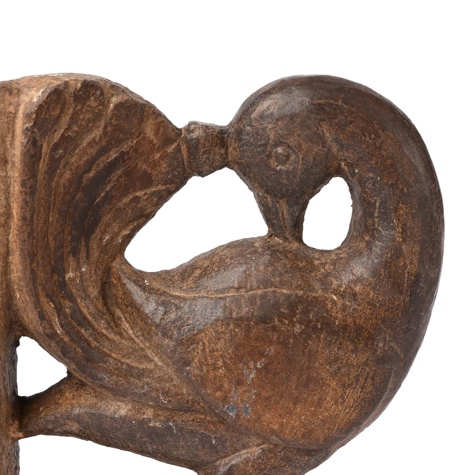 Stone Peacock Khunti Turban Hanger From Dungapur - 19th Century