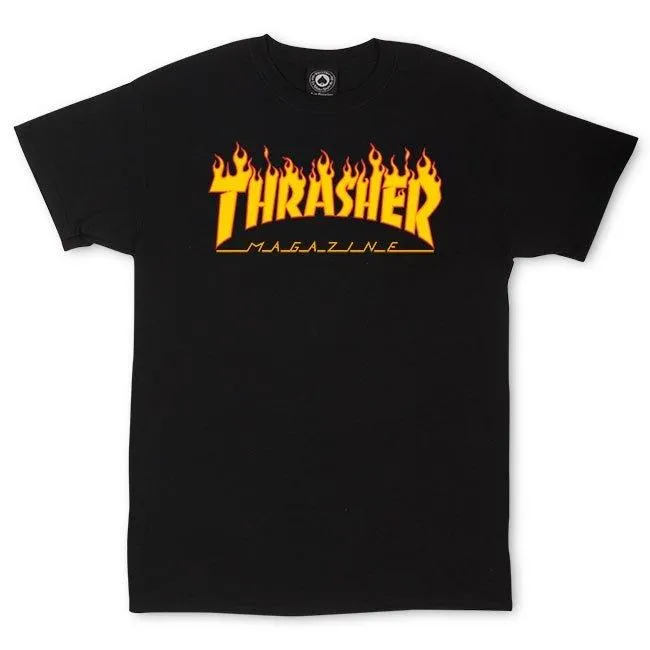 THRASHER FLAME LOGO T-SHIRT