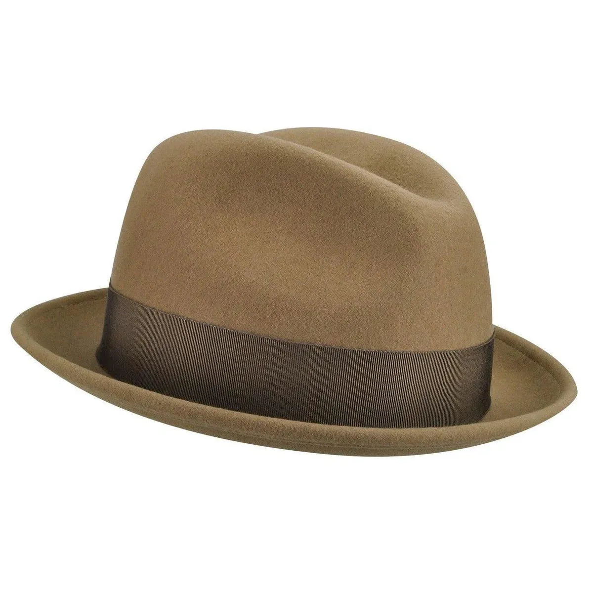 Tino Wool LiteFelt Fedora - Camel