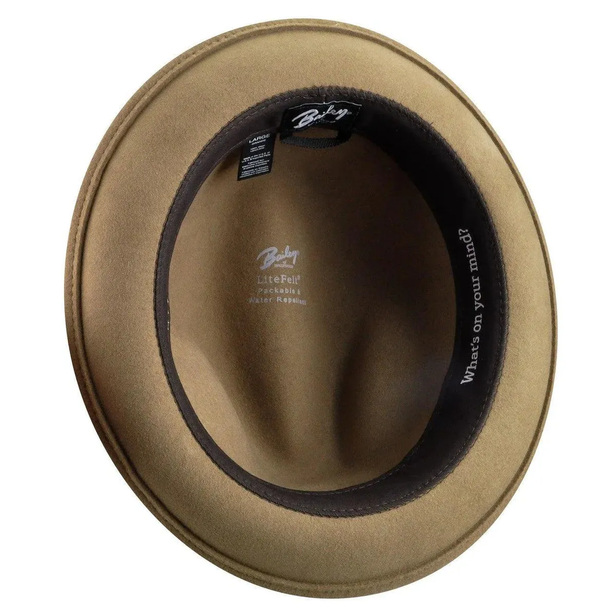Tino Wool LiteFelt Fedora - Camel