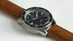 TORSK-DIVER Vintage Light Brown Leather Strap (Long)